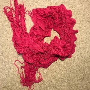 Pink Knit Scarf